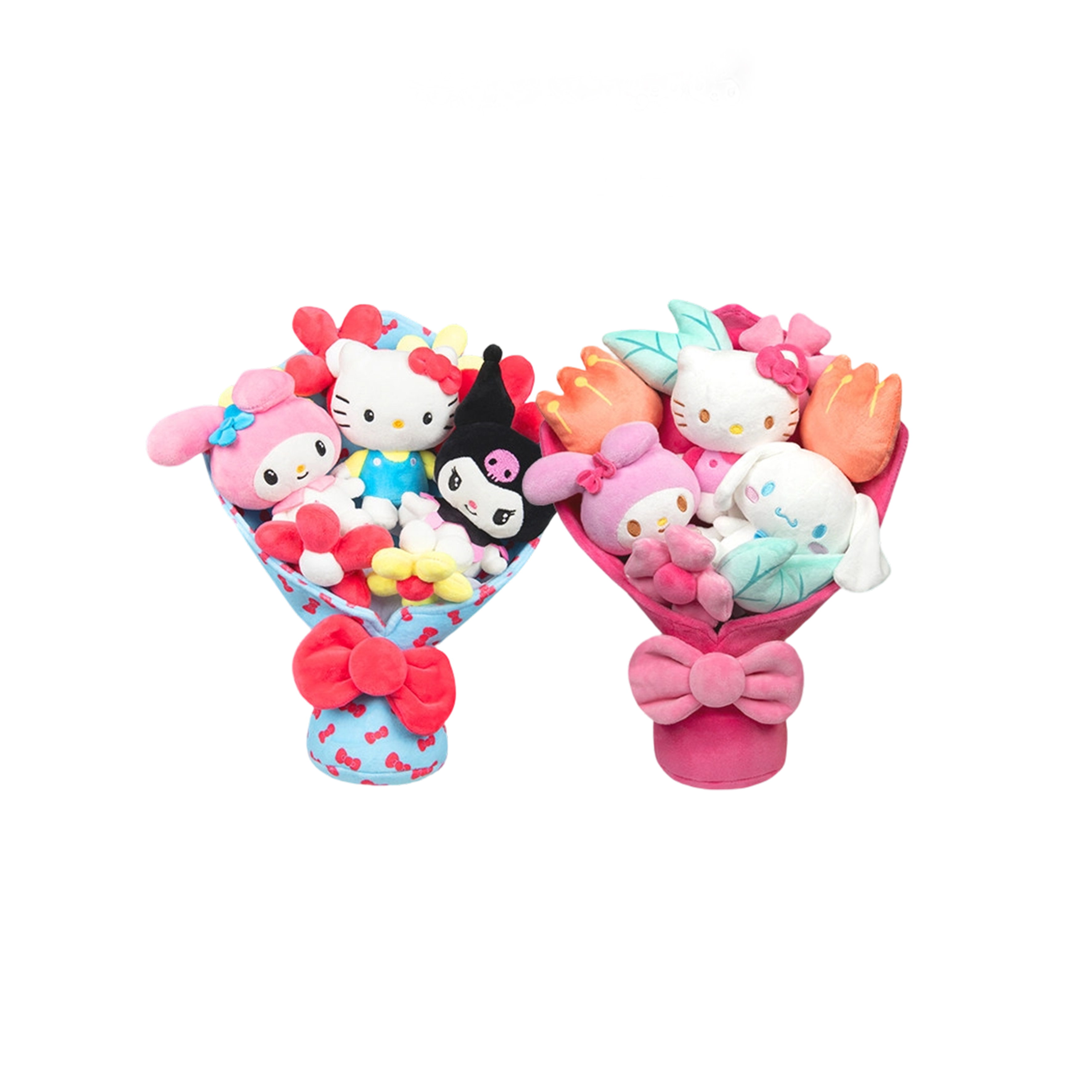 Jazwares Hello Kitty 毛绒花束礼盒 手捧花女生节日礼物送女友 三丽鸥玩偶花束