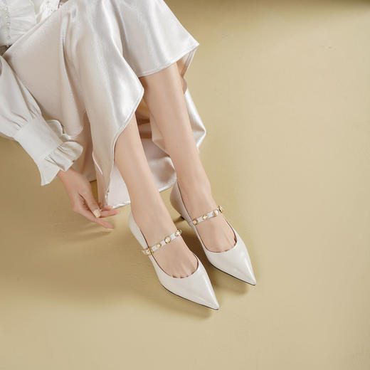 Westory2026年春季尖头猫跟单鞋时装玛丽珍鞋通勤百搭浅口单鞋S26AE50921 商品图8