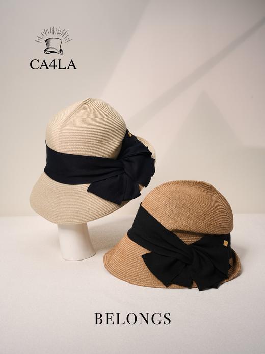 北京仓｜CA4LA-RETRO13-编织 蝴蝶结 可折叠 防晒 遮阳帽［日本设计师］ 商品图0