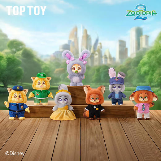 TOP TOY迪士尼疯狂动物城2新旅程系列毛绒挂饰盲盒 商品图0