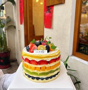 嗨森蛋糕一缤纷鲜果千层蛋糕