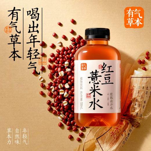 果子熟了x有气草本植物饮料红豆薏米水 500ml/瓶 商品图0