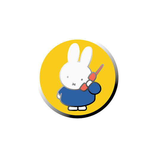 【Miffy 米菲色彩】米菲来电 泡泡骚 x Miffy联名系列 POPGRIP泡泡骚手机粘贴式气囊支架 Enamel金属珐琅系列 黄色 商品图2