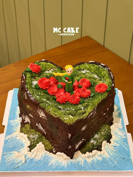 微景观|小王子爱心海岛蛋糕 商品图0