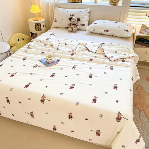 【春夏上新】自然醒冰肌凉感丝A类抗菌夏被YBY 商品图5