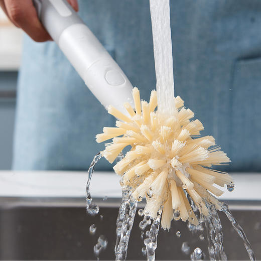 【清凉购特价129任选4个】多样屋按压式清洁长柄杯刷/刷头可替换 商品图3