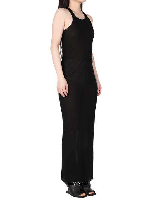 TEMPLE 黑色螺纹工字连衣裙 商品图1