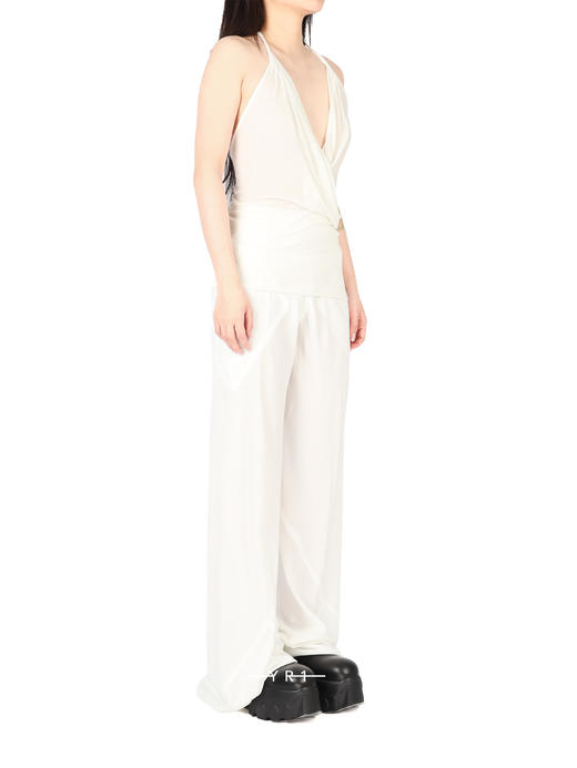 TEMPLE 白色挂脖露背背心 商品图2