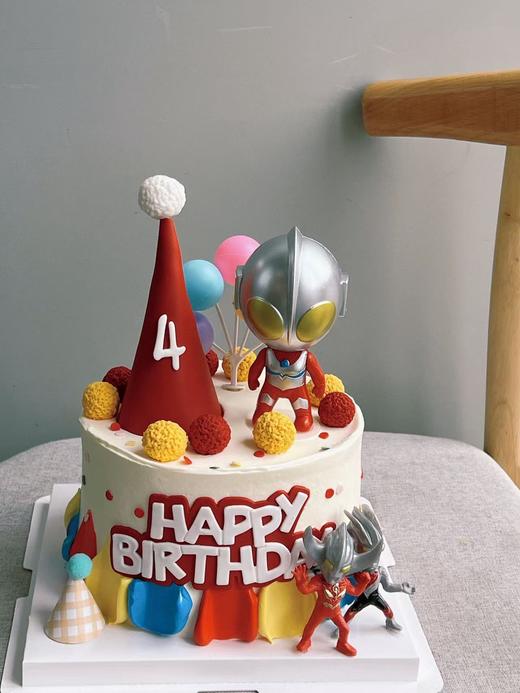 「男孩」奥特曼周岁蛋糕 商品图0