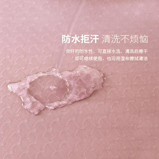 【清凉购特价95】君华仕 GENVAS 防滑加厚加宽瑜伽垫樱花粉 GS302 商品图5