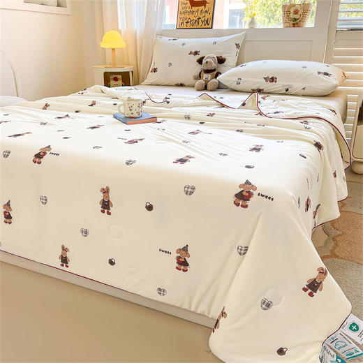 【春夏上新】自然醒冰肌凉感丝A类抗菌夏被YBY 商品图8