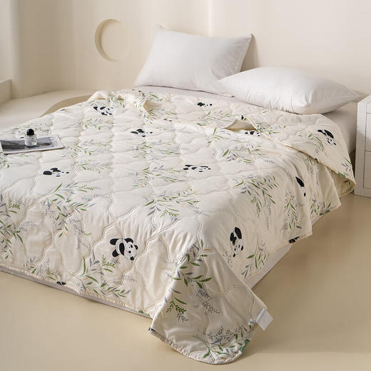 【清凉购特价99】杉杉 爽肤夏凉被-小熊猫 可机洗夏被 SS-B2001 商品图1
