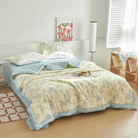 【清凉购特价199】雅鹿新疆长绒棉夏被150*200cm/200*230cm (兰香语调)仅被子