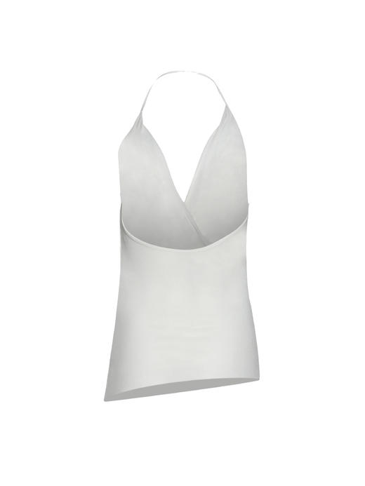 TEMPLE 白色挂脖露背背心 商品图5