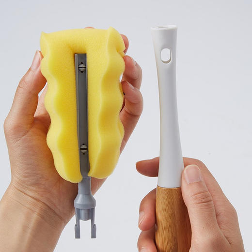 【清凉购特价129任选4个】多样屋长柄海绵杯刷/刷头可替换 商品图2