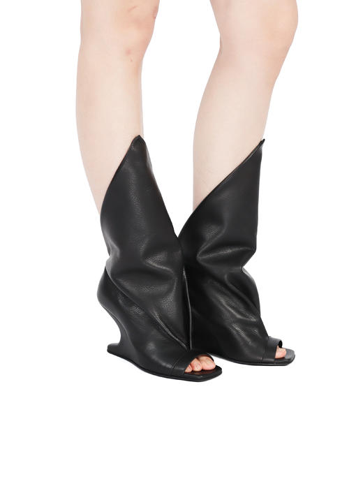 TEMPLE 露趾结构凉鞋 商品图8