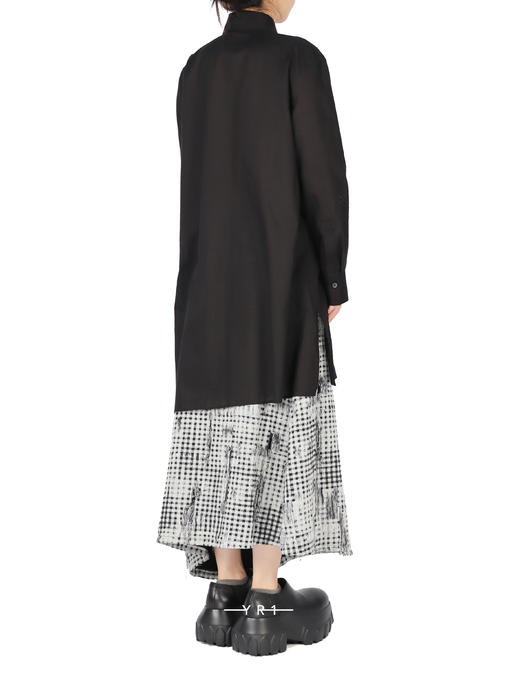 Y's | 黑色荷叶边衬衫 商品图3