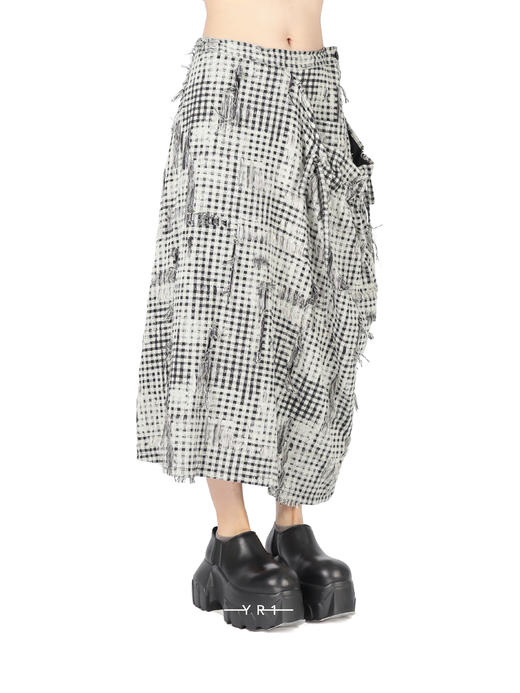 Y's | 重工织艺褶裥半裙 商品图1