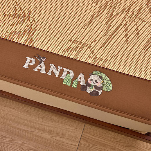 【春夏上新】自然醒A类竹韵熊猫系列三明治复合冰藤席（可水洗机洗）QJ 商品图2