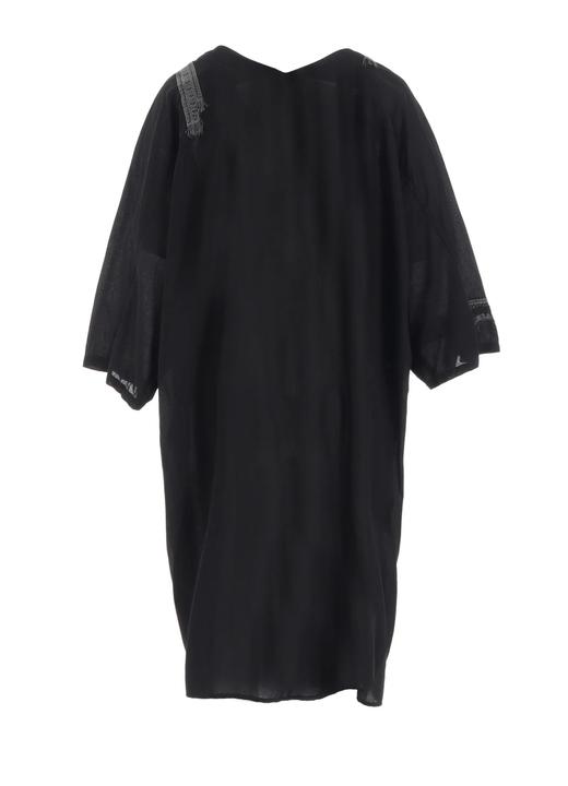 Y's | 黑色V领薄纱连衣裙 商品图5