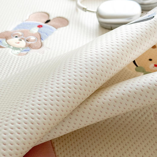 【春夏上新】自然醒A类小清新乙纶全PE卡通豆豆刺绣凉感值超0.21凉感软席（可水洗机洗）QJ 商品图13