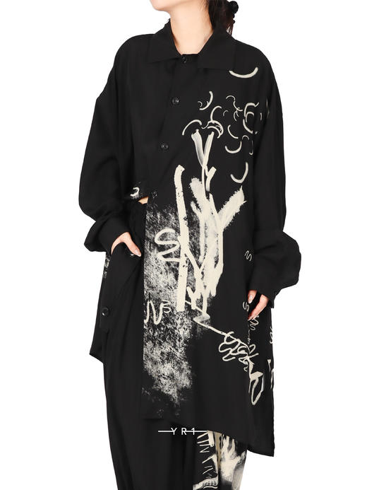 Y's | 扒染印花衬衫 商品图0