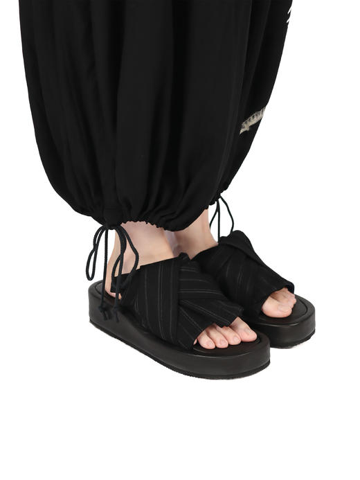 Y's | 条纹纽结凉拖鞋 商品图4