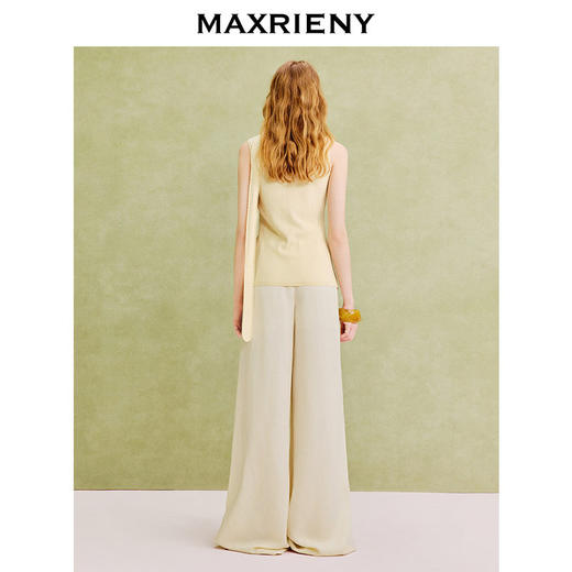 【张碧晨同款】MAXRIENY优雅度假风手工刺绣针织马甲背心马夹25秋(货号:MC86SW285) 商品图3