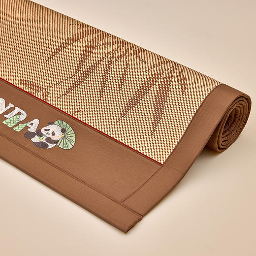 【春夏上新】自然醒A类竹韵熊猫系列三明治复合冰藤席（可水洗机洗）QJ 商品图13