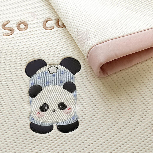 【春夏上新】自然醒A类小清新乙纶全PE卡通豆豆刺绣凉感值超0.21凉感软席（可水洗机洗）QJ 商品图14