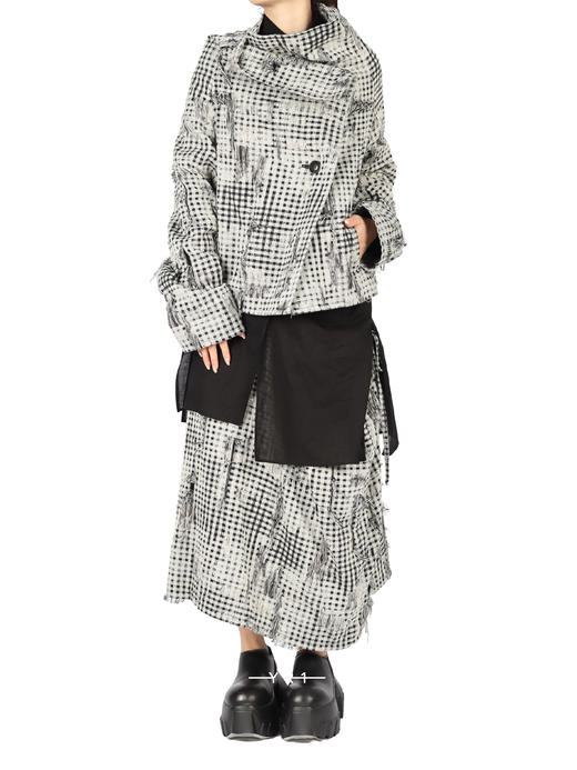 Y's | 重工织艺褶裥半裙 商品图3