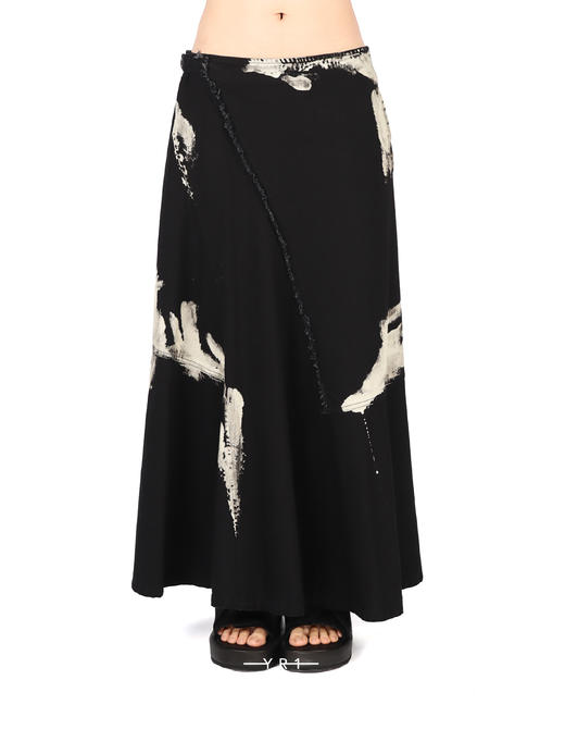 Y's | 漂白不规则牛仔长裙 商品图0