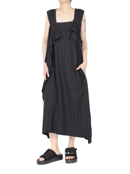 Y's | 条纹纽扣长裙 商品图0