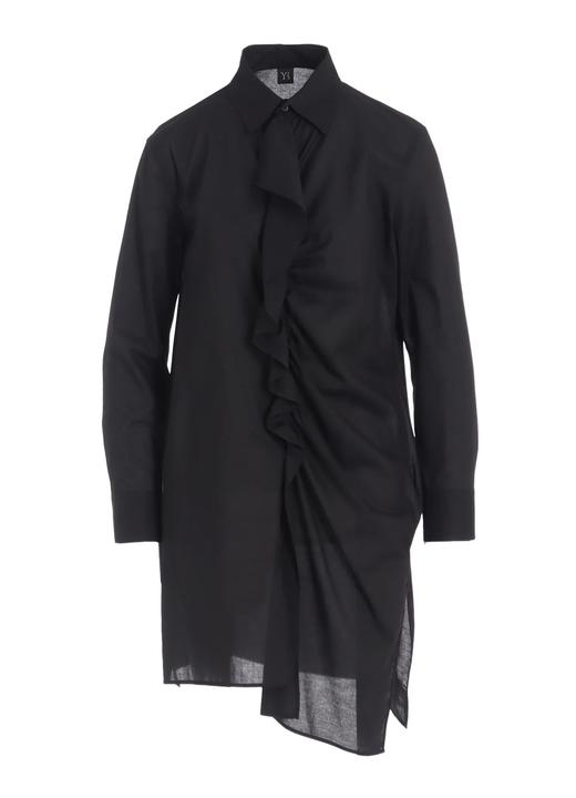 Y's | 黑色荷叶边衬衫 商品图4