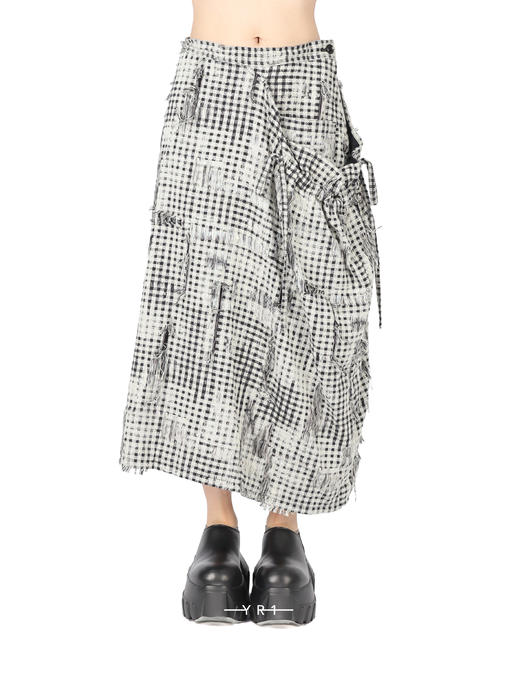 Y's | 重工织艺褶裥半裙 商品图0