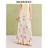 【商场同款】MAXRIENY优雅度假风垂感抽褶散摆半裙25夏波嬉风裙子(货号:MC86SK271) 商品缩略图2