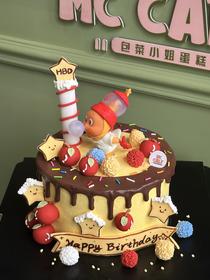 星星人玩具蛋糕