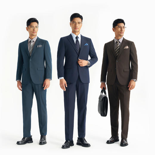 【总裁T2】易打理戗驳领套西西装单件上装247B0S508N 商品图8