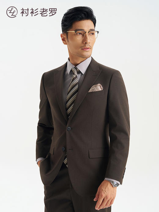 【总裁T2】易打理戗驳领套西西装单件上装247B0S508N 商品图3