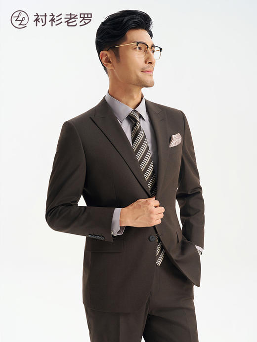 【总裁T2】易打理戗驳领套西西装单件上装247B0S508N 商品图4