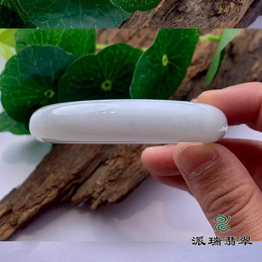 派瑞翡翠 翡翠手镯 糯种 浅绿 商品图2