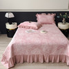 【春夏上新】自然醒A类600克豆豆乙纶全PE玫瑰系列双面提花床裙款床盖款凉感软席（可水洗机洗）QJ 商品缩略图3