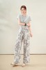 LS竹纤维女士高端印花阔腿裤3615 商品缩略图0
