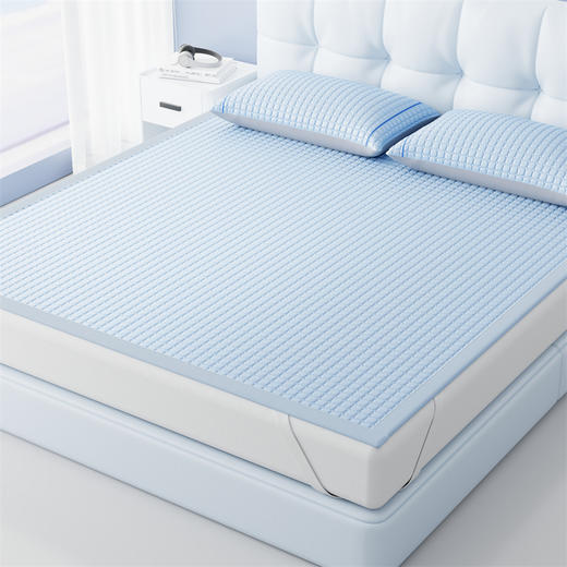 【春夏上新】自然醒A类500克面料豆豆复合三明治乙纶全PE爱格纯色系列凉感软席（可水洗机洗）QJ 商品图3