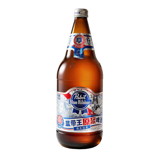 蓝带 蓝带王10.7°P德式原浆啤酒 980ml/1瓶/6瓶 商品图0