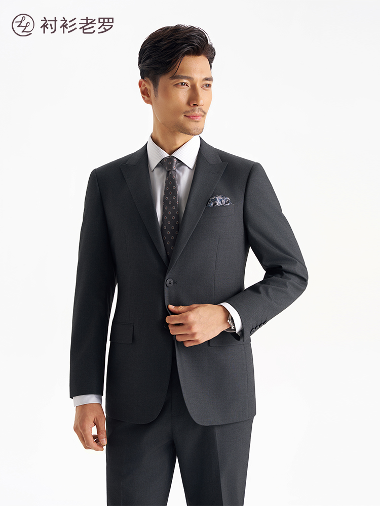 【总裁T2】易打理戗驳领套西西装单件上装247B0S508N