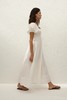 Faithfull The Brand - Sunniva Midi Dress - White - 女装 - 连身裙 - 白色 商品缩略图3