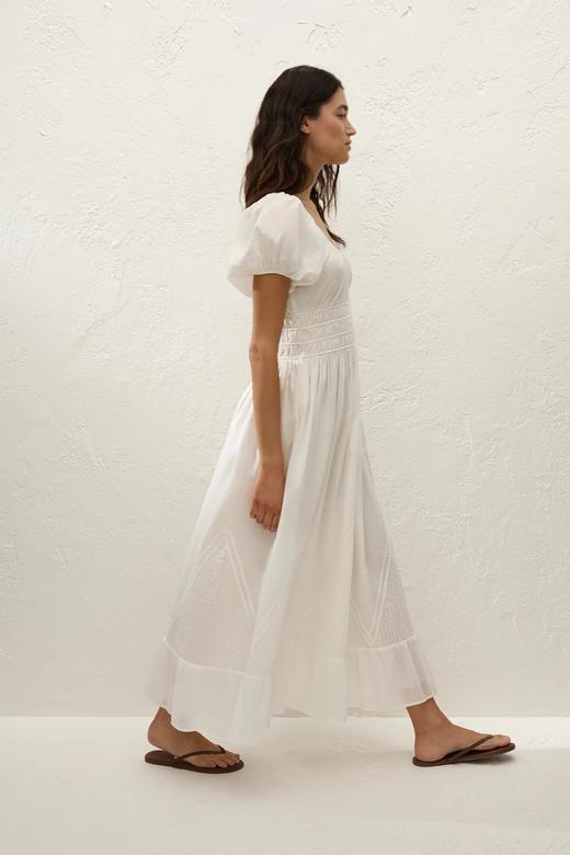 Faithfull The Brand - Sunniva Midi Dress - White - 女装 - 连身裙 - 白色 商品图3