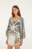 Farm Rio - Fruit Beauty Richelieu Shorts - Off-White - 女装 - 短裤 - 米色 商品缩略图1