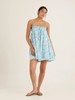 PEONY - Ruched Mini Dress - Paper Daisy - 女装 - 连身裙 - 浅蓝花色 商品缩略图1
